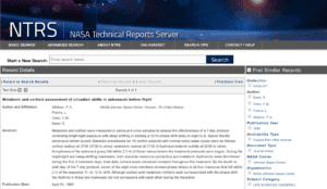 Salivary Melatonin Testing NASA